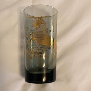 Vintage Federal Glass Zodiac Glass: Taurus